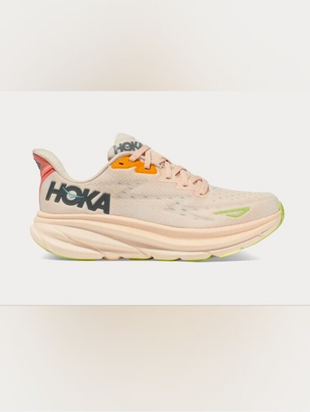 HOKA Clifton 9 Women’s Size 9.5 B - Vanilla/Astral Running Shoes